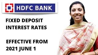 HDFC Bank Fixed Deposit Rates Effective From June 2021 | HDFC Fixed Deposit Malayalam