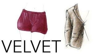 Fashion Design & Illustration Tutorial: Velvet