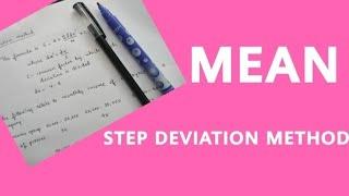 CALCULATING THE MEAN USING STEP DEVIATION METHOD | IN MALAYALAM