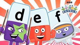 The Best of D, E, and F!  | Phonics for Kids | Learn To Read | @officialalphablocks