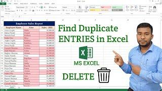 How to Find and Remove Duplicate Entries in Microsoft Excel | Find Duplicate Data in Excel