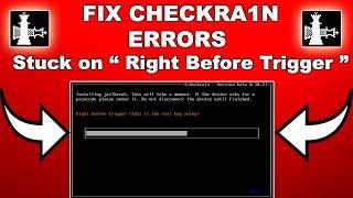 Fix Checkra1n -31 Jailbreak Error|Fix Right Before Trigger Error iOS 12.5.7/14.8 iPhone 5S iPadMini2