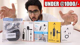 Top 5 Lavalier/Collar Mics Under ₹1000/- | How I Edit My Audio | Best AUDACITY Settings For YouTube