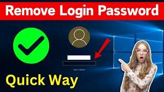 How To Remove Password From Windows 10 Laptop | How to Disable Windows 10 Login Password PC (2024)