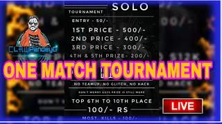  LIVE CLAW PANDEYG ONE MATCH TOURNAMENT