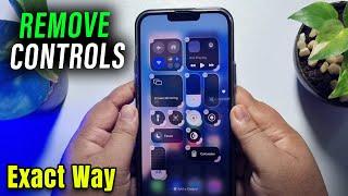 iOS 18: Remove Home Controls from iPhone's Control Center