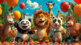 Happy Birthday song - Funny Wild Animal Party