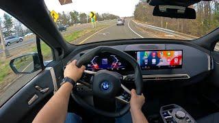 2022 BMW IX POV TEST DRVIE - BMW Electric SUV