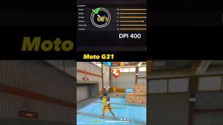 MOTO G31 headshot sensitivity settings for Free Fire #shorts #viral #free_fire_shorts