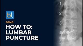 How To Do A Lumbar Puncture Procedure | BackTable Demo