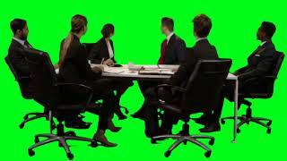 Meeting On Green Screen | Office Meeting | Project Work | Chromakey | Green Screen Effects