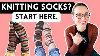 First time knitting socks?  Start here. 