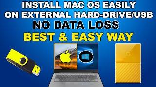 Install MacOS on Windows Easily NO Data Loss|Install MacOS on PC/Laptop from USB|Install High Sierra
