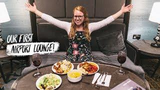 Our First AIRPORT LOUNGE EXPERIENCE! ️ (London Heathrow to Iceland)