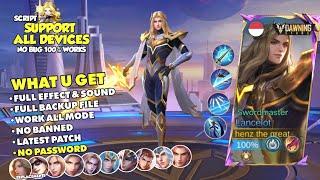 NEW Script Skin Lancelot HERO Dawning Star No Password - Full Effect & Sound With Logo - Latest