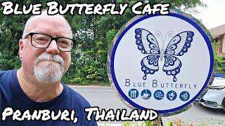 Blue Butterfly Cafe in Pranburi Beach, Thailand. #thailand #pranburi #coffee