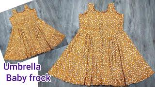 Umbrella cut baby frock cutting and stitching️Baby frock cutting and stitching