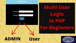 #3 How to Make Multi User Login In PHP Tutorial | Student Management System Project In PHP