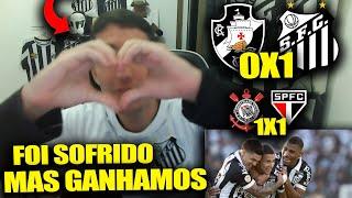 REACT VASCO 0X1 SANTOS I CORINTHIANS 1X1 SÃO PAULO - BRASILEIRÃO 2023 I DEIVID É CRAQUE I TABU FIRME