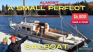 A SMALL Almost PERFECT Sailboat! A RARE 1965 Cheoy Lee Frisco Flyer III for $6,800. FULL TOUR.