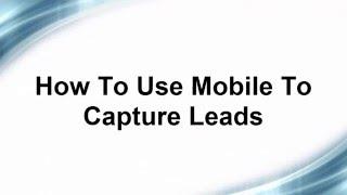 Mobile Lead Capture | Infusionsoft | FixYourFunnel