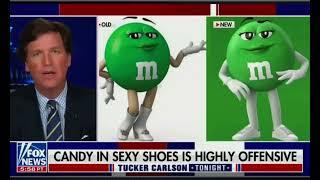 Tucker Carlson mad M&M's aren't sexy enough (no commentary)