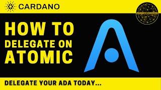 How To Stake Your ADA with Atomic Wallet | ADA Delegation with Cheeky Crypto