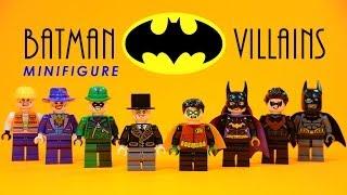 LEGO Batman Heroes vs Villains KnockOff Minifigures w/ Robin Batgirl Nightwing & Joker