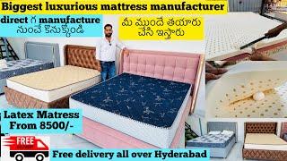 Latex Mattresses Luxury Bed Latex Orthopedic Mattresses | All Over Hyderabad & India Free Delivery 