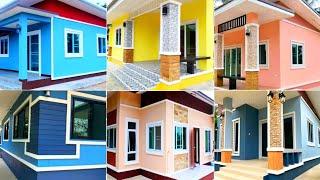 Latest 100 House Painting Colours Outside 2022 | Exterior Wall Paint With Color Combinations Ideas 2