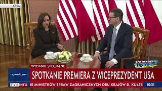 Wiceprezydent USA Kamala Harris: Potwierdzam zaangażowanie USA w zobowiązania wobec Polski 