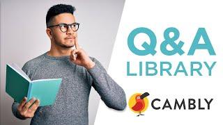 Lesson Materials for Cambly Tutors | Cambly Library Q&A