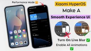 Turn On HyperOS Control Centre & All Cool Animations   | Xiaomi HyperOS Turn On Animation & Blur 