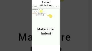 how to use while loop in python idle #shorts #python