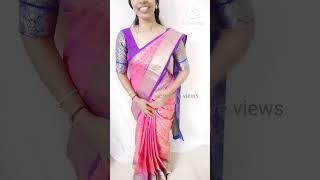 Silk saree drape /How to take perfect Hip Pleats/How to take lower saree pleats /perfect shape