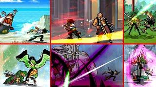 ALL ZORO FIGHTS AND ALL KNOCKOUTS IN ONE PIECE - MUGEN