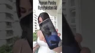 Poonam Pandey reply to Pakistani ad regarding kulbhushan Yadav