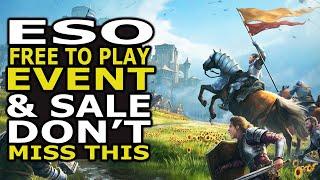 ESO Free Play Event and Massive Sale! Don't Miss this right now!