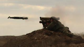 В Крыму новая тактика снайпер ПТУР - противотанковые управляемые ракеты. Ведение учебного боя