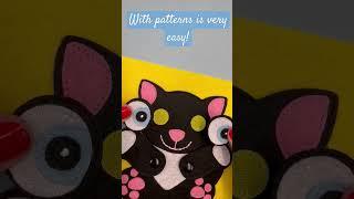 DIY Felt Cat Quiet Book Tutorial- Patterns #felt #feltcraft #cat #quietbook #abc #diy #sewing