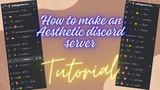 ༊*·˚ How to make an aesthetic discord server | beginners | 2023
