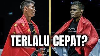 Hu Yong Menang CEPAT, DapatTahan LAJU Eko Roni Saputra! | ONE Fight Night 15