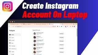 How To Create Instagram Account On Laptop/PC/Computer