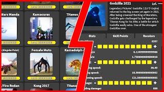 i unlocked LEVEL 1 BILLION GODZILLA in ROBLOX