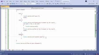 Live online class Part 10 continues the concept of break continue and goto statement in c#