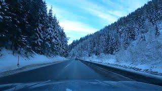 4k Winter Tyrol Austria: Road Trip - St Anton to Ischgl