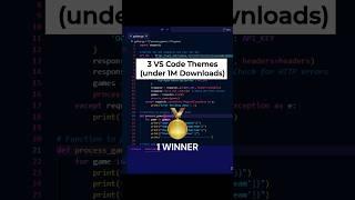 Best VS Code Theme?! #vscode #coding #programming