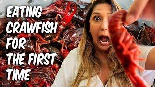 MY FIRST TIME EATING CRAWFISH - New Orleans