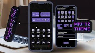 Top MIUI 12 Premium Dark Purple V12.5 Themes | New THEMES | Special PRO Features MIUI 12 Themes