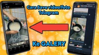 Cara menyimpan video telegram ke galery